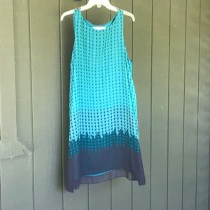 Max Studio turquoise shift dress.